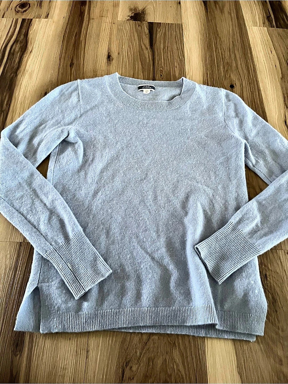 J.Crew Women’s XS Lavender Blue Cashmere Crewneck Sweater Pullover